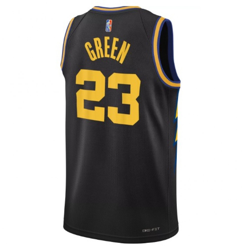 Men's Golden State Warriors Warriors Green #23 Black 2021/22 Swingman NBA Jersey - City Edition-Pro Kit Vault | Brand New 26/27 Sports Jerseys